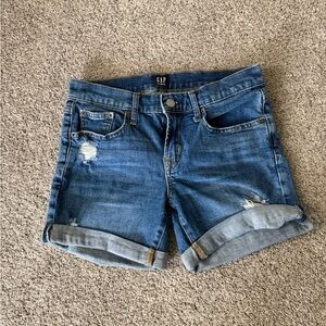 GAP Women's Rolled Hem Blue Jean Shorts